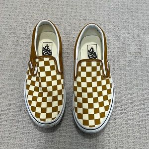 Checkered Vans Slip On Size 8